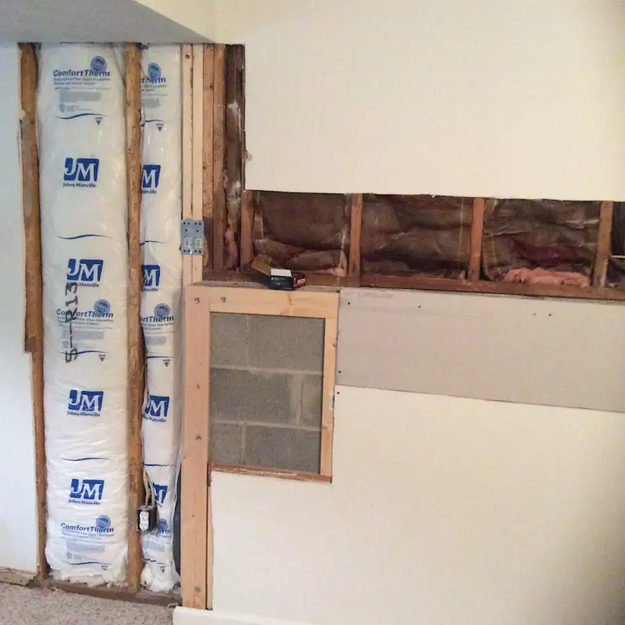 Wall insulation replacement during Odor Removal & Deodorization in Columbia Falls